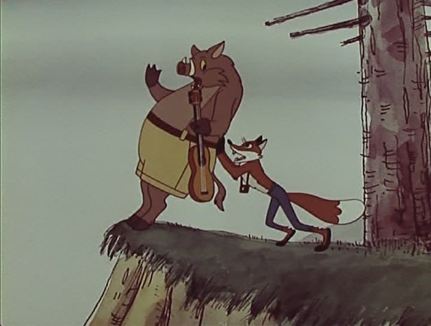 Кадр из мультфильма "Хочу бодаться"