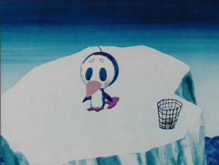 Кадр из мультфильма "Сказка о белой льдинке"